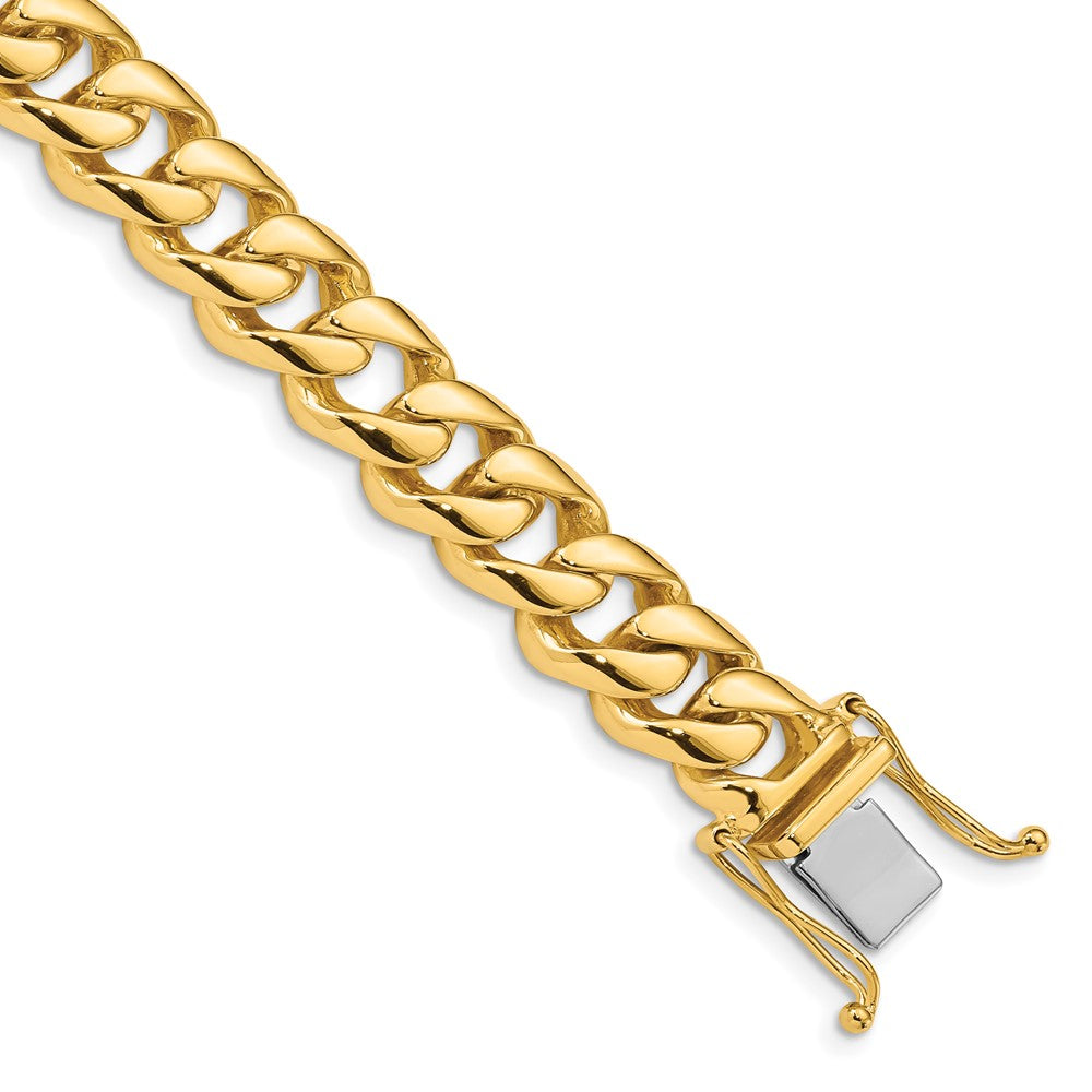 Hand Polished Rounded Curb Link with Box Catch Clasp Chain - WBC