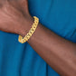 Hand Polished Rounded Curb Link with Box Catch Clasp Bracelet - WBC