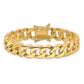 Hand Polished Rounded Curb Link with Box Catch Clasp Bracelet - WBC