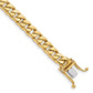 Hand Polished Flat Beveled Curb Link with Box Catch Clasp Bracelet - WBC