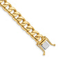 Hand Polished Flat Beveled Curb Link with Box Catch Clasp Bracelet - WBC