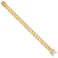 Hand Polished Flat Beveled Curb Link with Box Catch Clasp Bracelet - WBC
