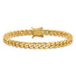 Hand Polished Miami Cuban Link with Box Catch Clasp Bracelet - WBC