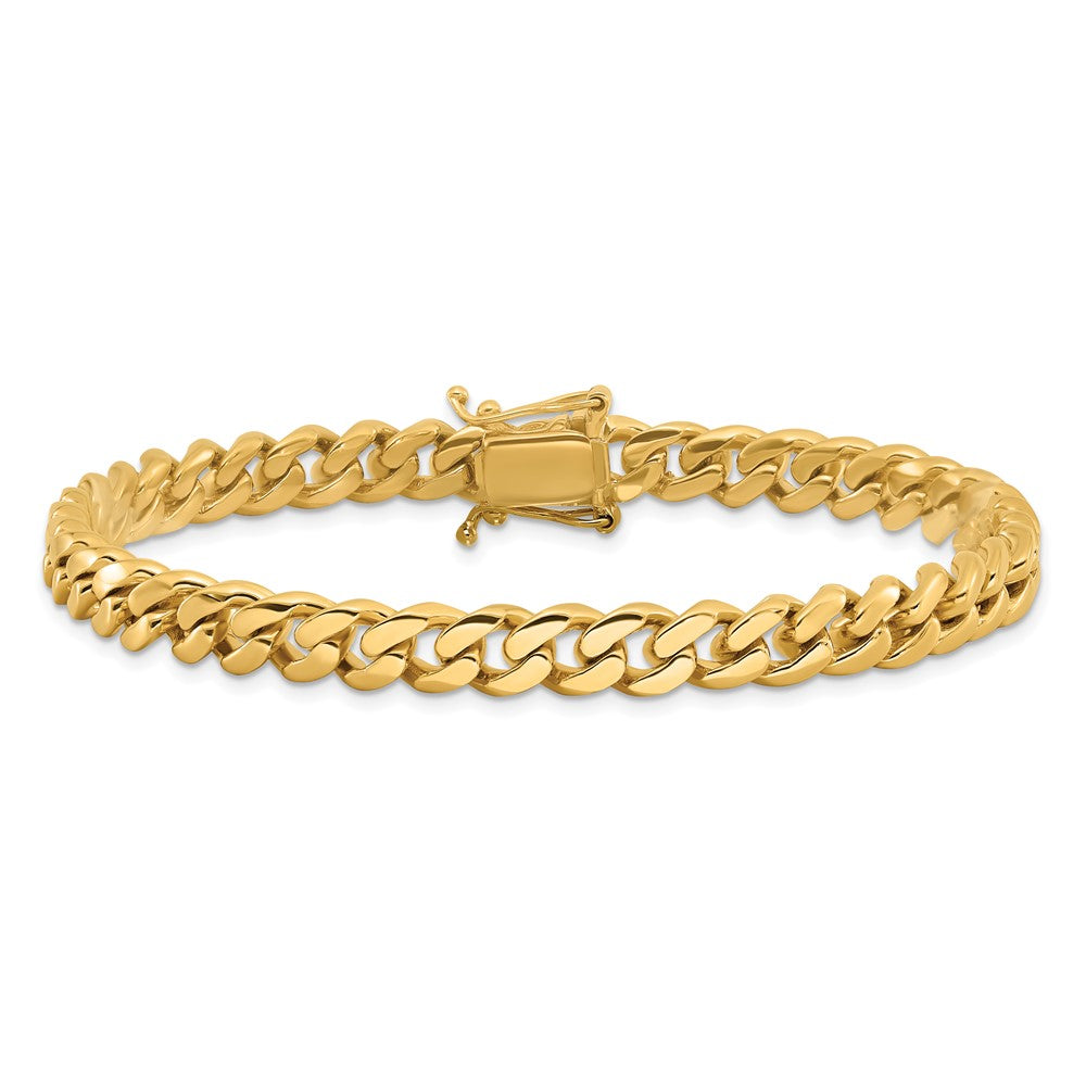 Hand Polished Miami Cuban Link with Box Catch Clasp Bracelet - WBC