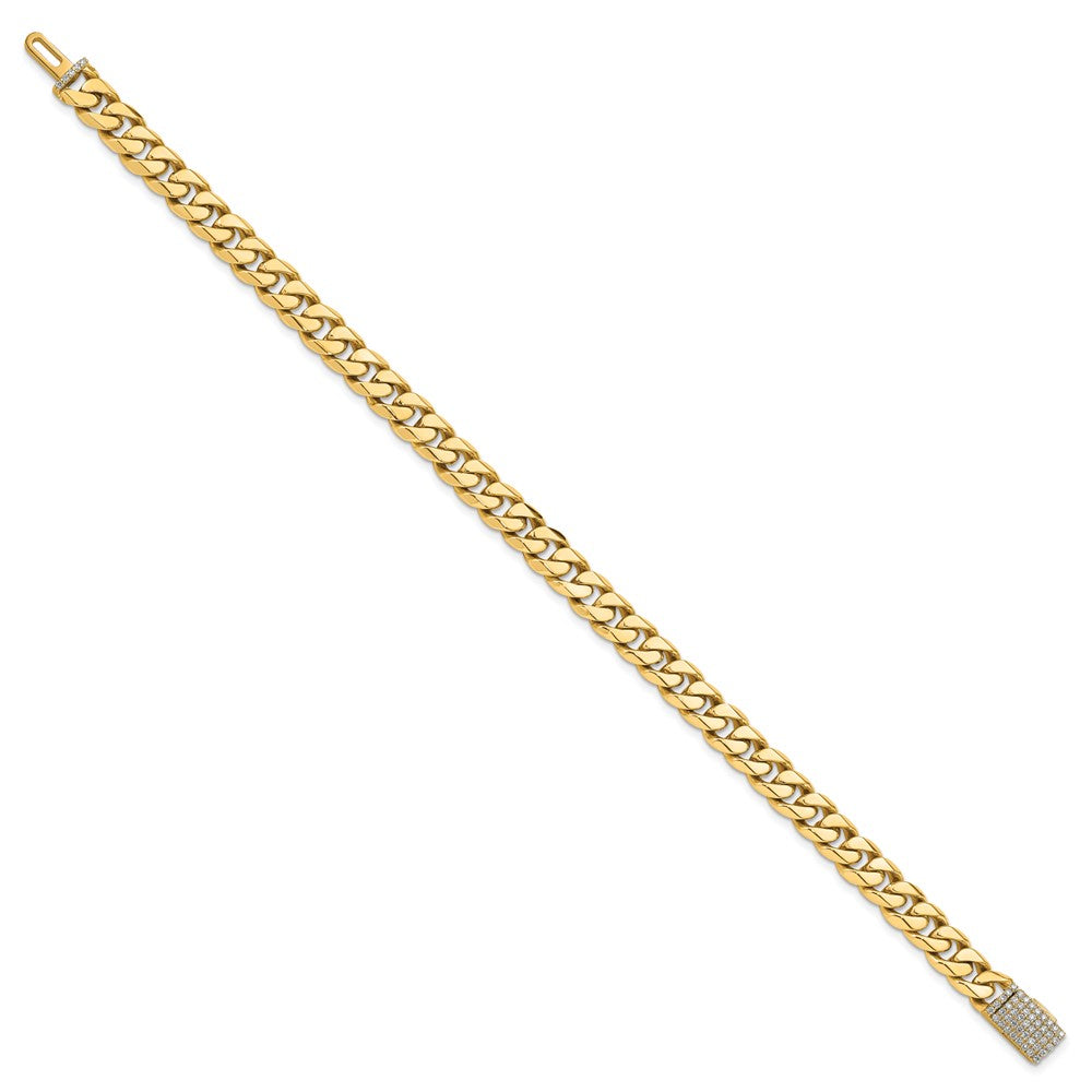 Hand-polished Miami Cuban Link 1.55 carat Diamond Clasp Bracelet - WBC