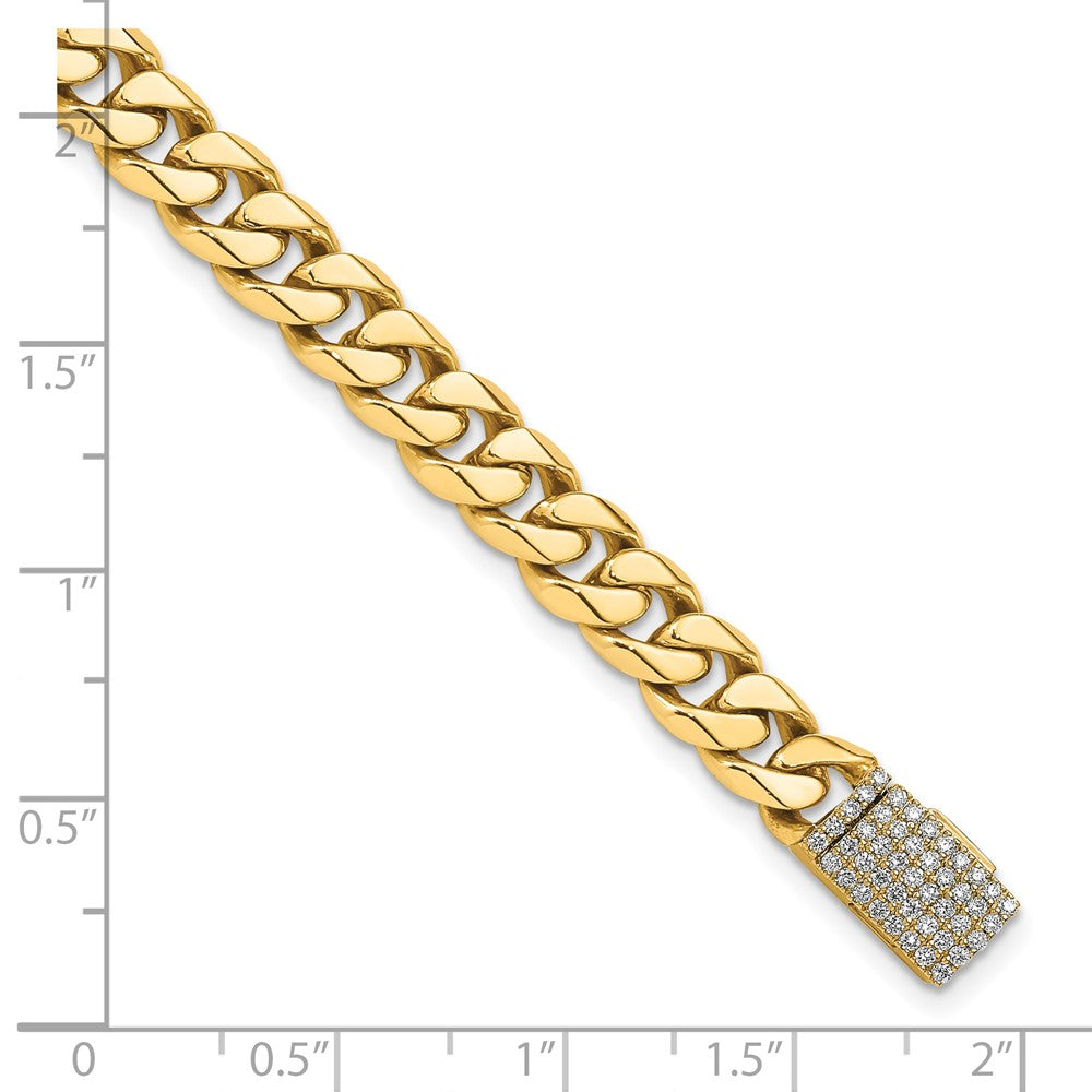 Hand-polished Miami Cuban Link 1.55 carat Diamond Clasp Bracelet - WBC