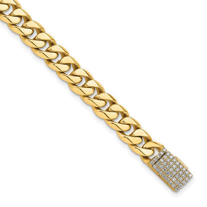 Hand-polished Miami Cuban Link 1.55 carat Diamond Clasp Bracelet - WBC