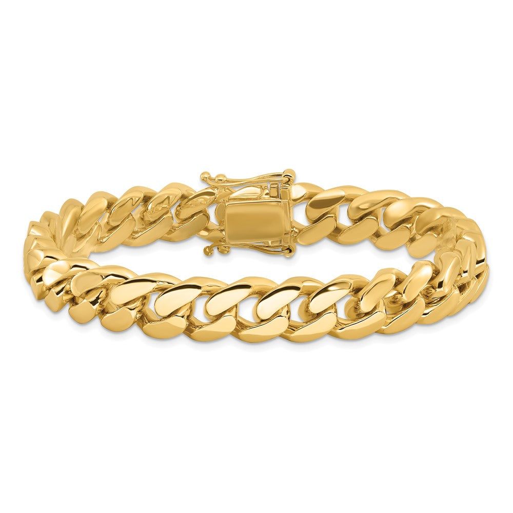 Hand Polished Miami Cuban Link with Box Catch Clasp Bracelet - WBC