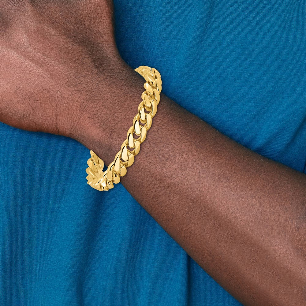 Hand Polished Miami Cuban Link with Box Catch Clasp Bracelet - WBC