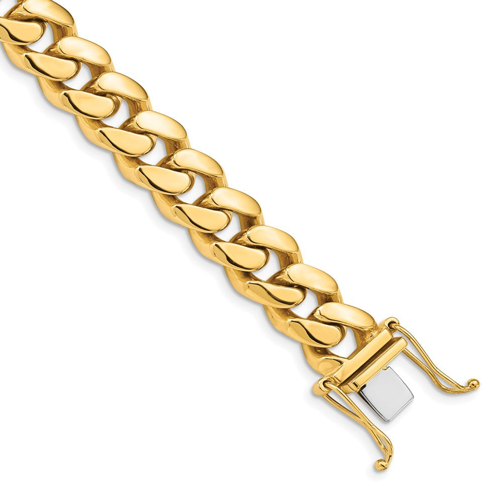 Hand Polished Miami Cuban Link with Box Catch Clasp Bracelet - WBC