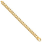 Hand Polished Long Link Half Round Curb with Fancy Lobster Bracelet - WBC