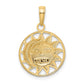 and Rhodium Sun and Moon Charm - WBC