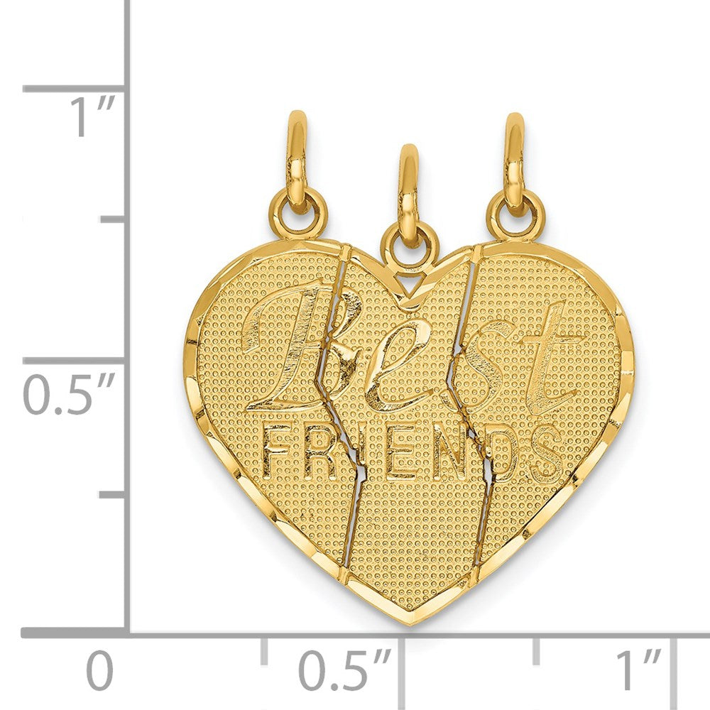 3-piece Break-apart BEST FRIENDS Charm - WBC