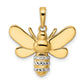 and Rhodium Diamond-cut Bumblebee Pendant - WBC