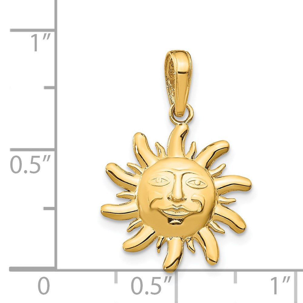 Polished Small Sun Charm - WBC