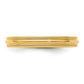 Milgrain Half Round Comfort Fit Wedding Band - WBC