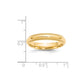 Milgrain Half Round Comfort Fit Wedding Band - WBC