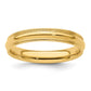 Milgrain Half Round Comfort Fit Wedding Band - WBC