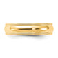 Milgrain Half Round Comfort Fit Wedding Band - WBC