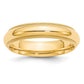 Milgrain Half Round Comfort Fit Wedding Band - WBC