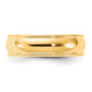 Milgrain Half Round Comfort Fit Wedding Band - WBC