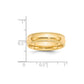 Milgrain Half Round Comfort Fit Wedding Band - WBC