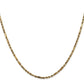 Diamond-cut Milano Rope with Lobster Clasp Chain - WBC