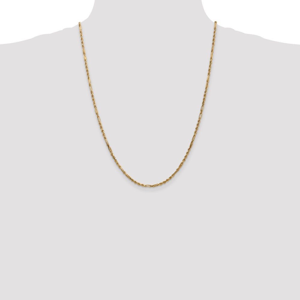 Diamond-cut Milano Rope with Lobster Clasp Chain - WBC