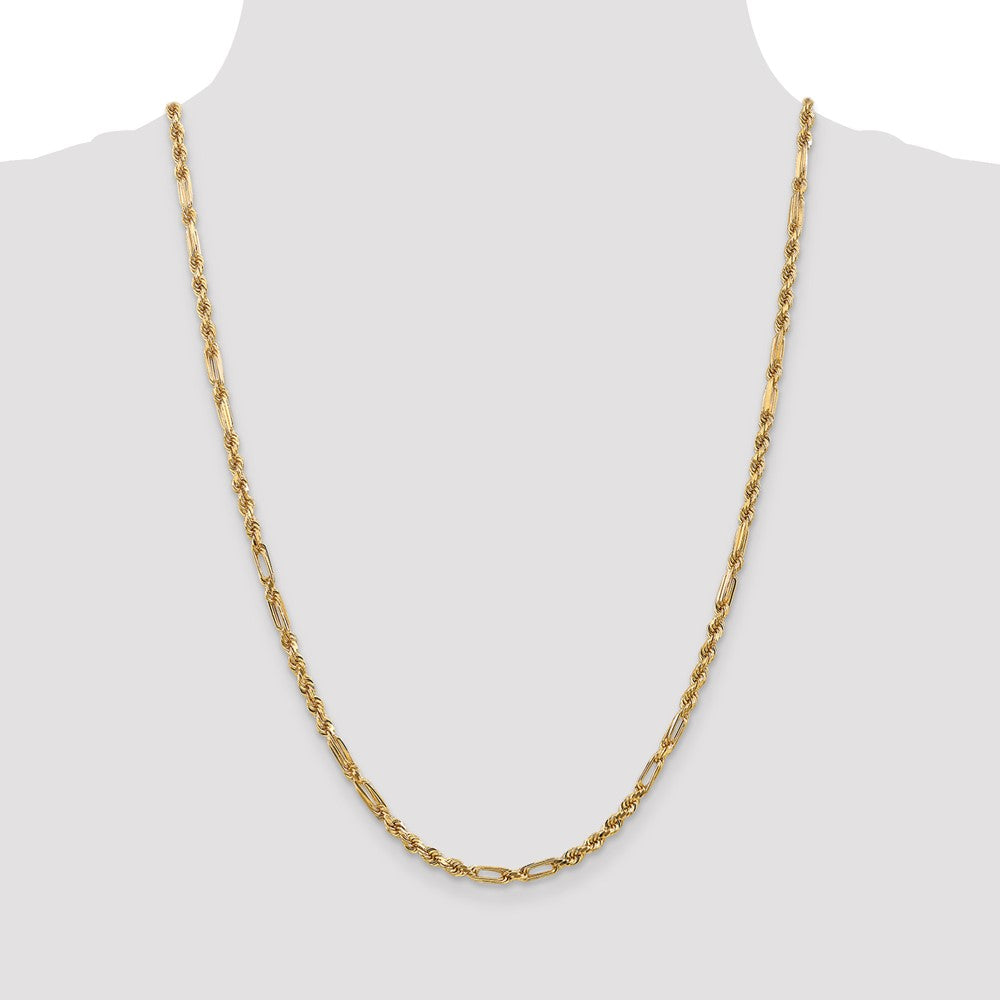Diamond-cut Milano Rope with Lobster Clasp Chain - WBC