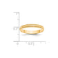 Lightweight Milgrain Half Round Wedding Band - WBC