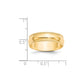 Lightweight Milgrain Half Round Wedding Band - WBC