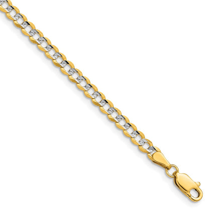 Lightweight PavÇ Flat Cuban Chain - WBC