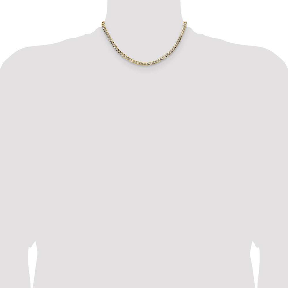 Lightweight PavÇ Flat Cuban Chain - WBC