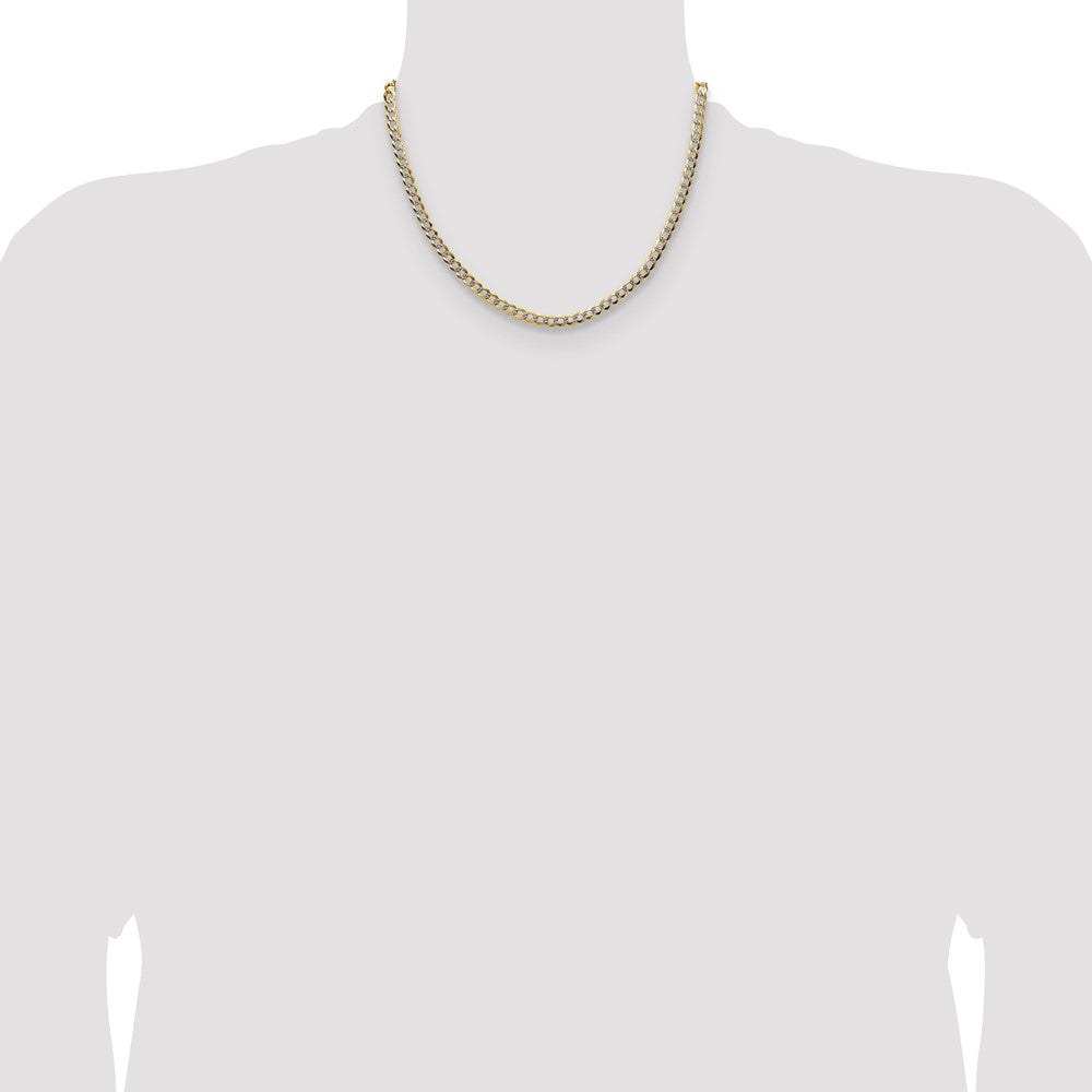 Lightweight PavÇ Flat Cuban Chain - WBC