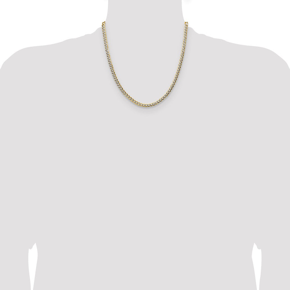 Lightweight PavÇ Flat Cuban Chain - WBC