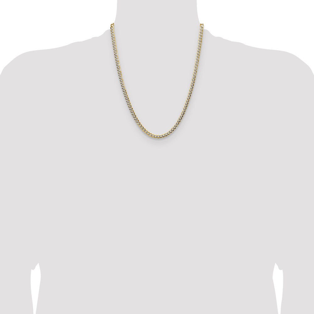 Lightweight PavÇ Flat Cuban Chain - WBC