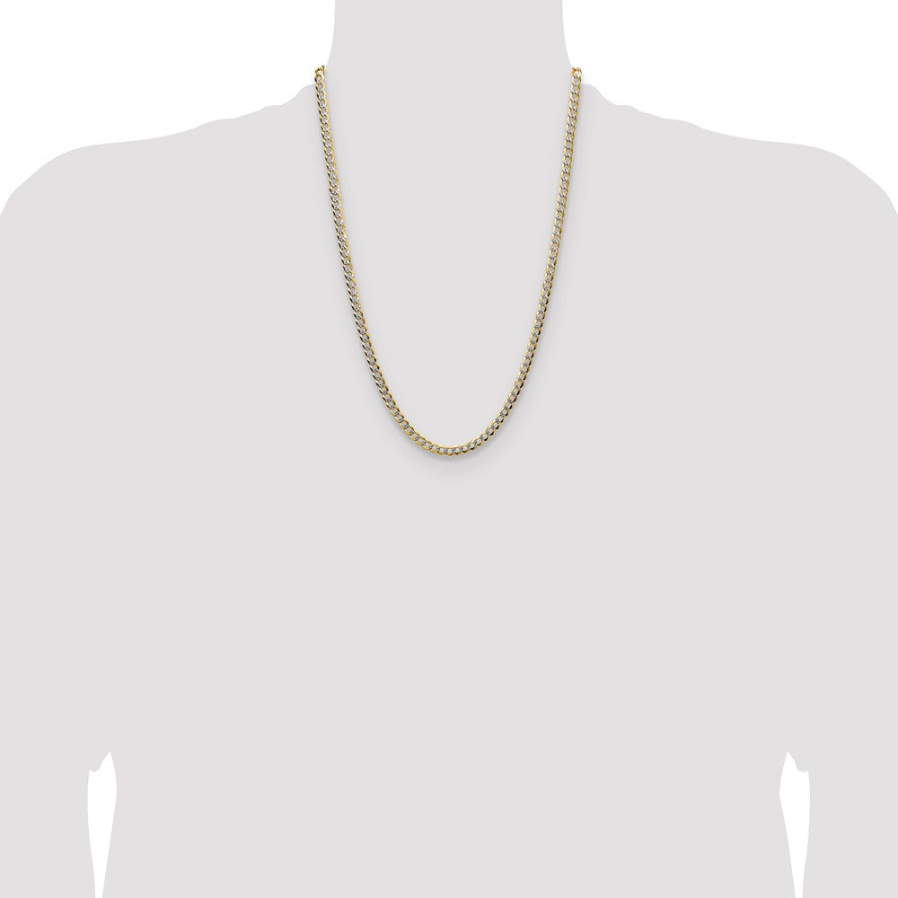 Lightweight PavÇ Flat Cuban Chain - WBC
