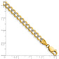 Lightweight PavÇ Flat Cuban Chain - WBC
