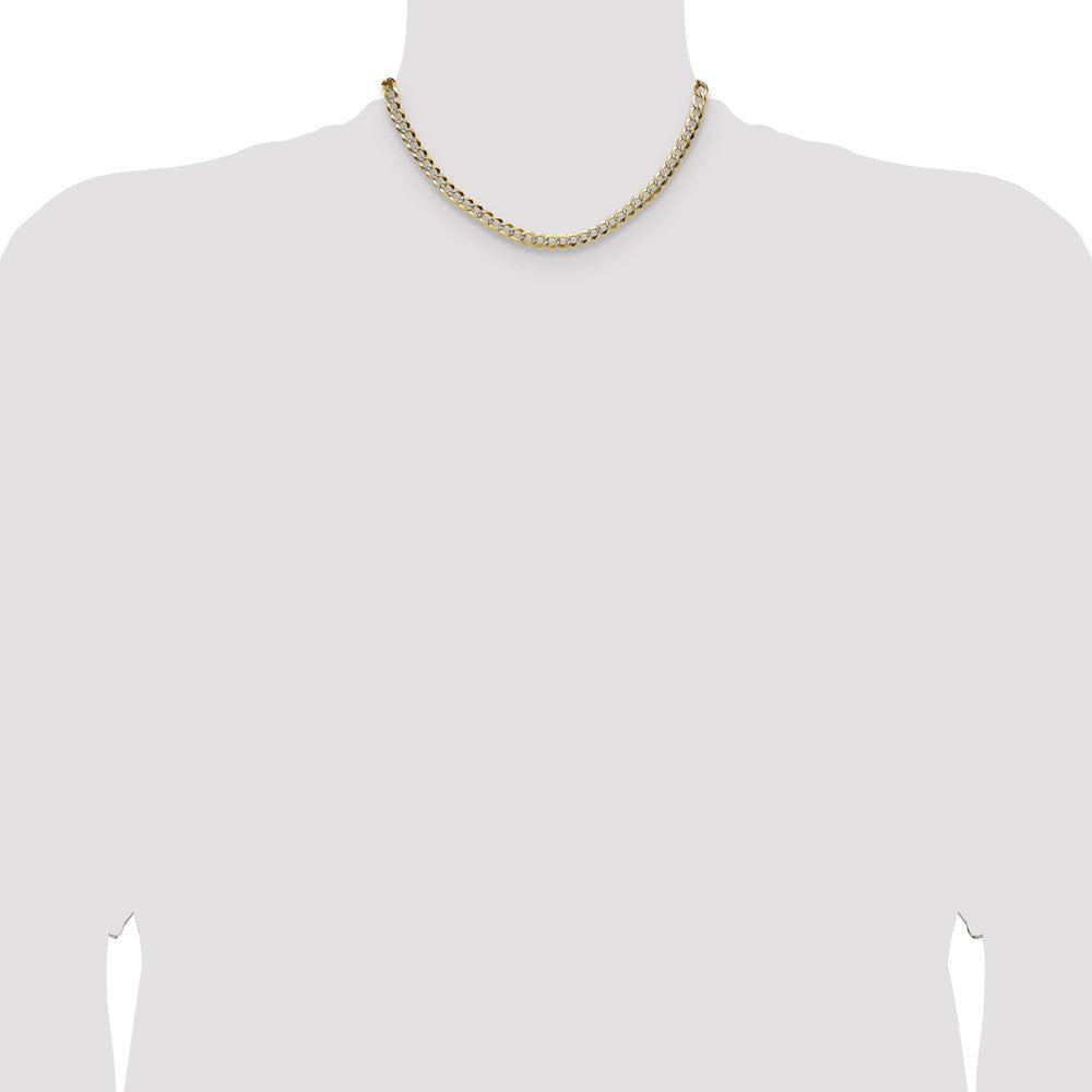 Lightweight PavÇ Flat Cuban Chain - WBC