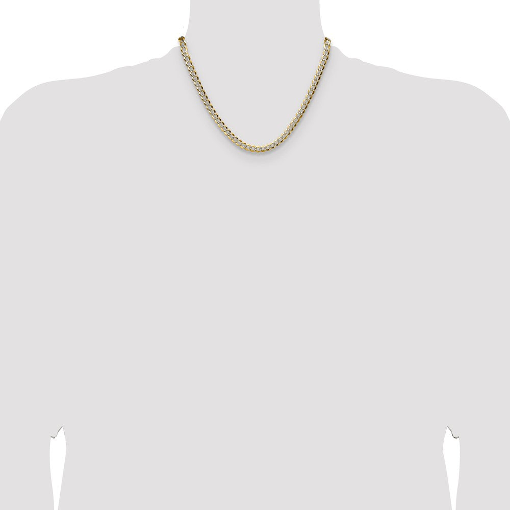 Lightweight PavÇ Flat Cuban Chain - WBC