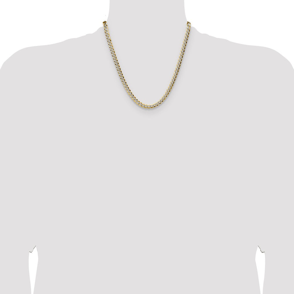 Lightweight PavÇ Flat Cuban Chain - WBC