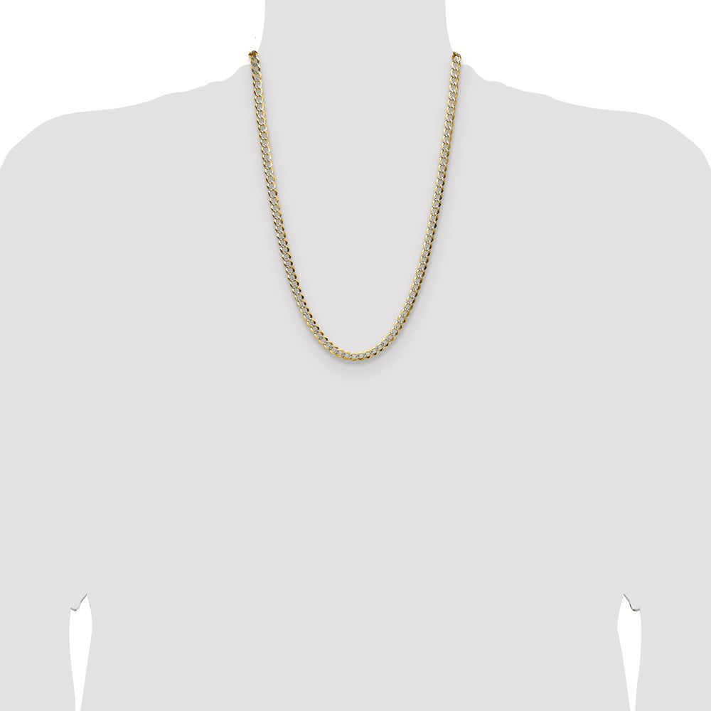 Lightweight PavÇ Flat Cuban Chain - WBC