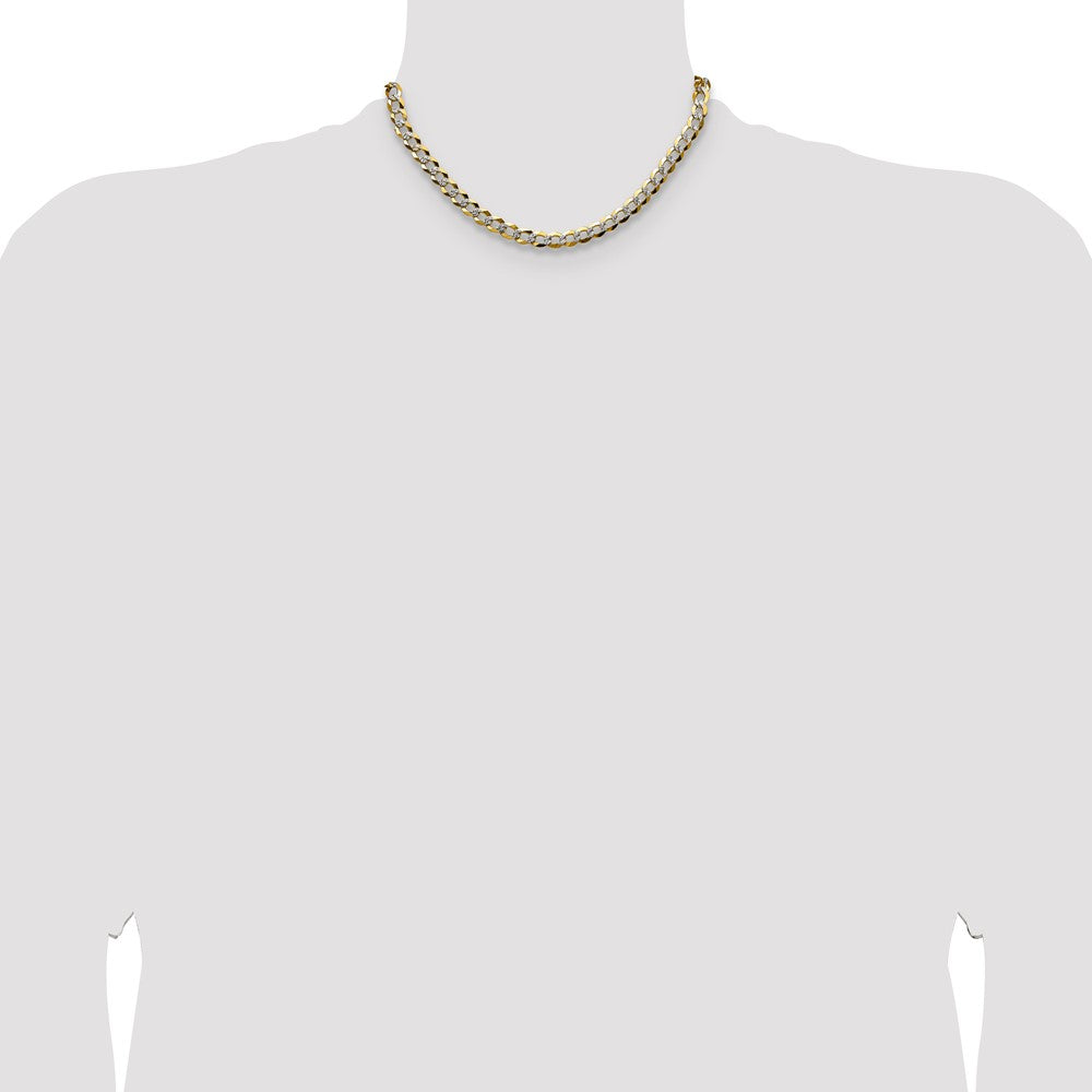 Lightweight PavÇ Flat Cuban Chain - WBC