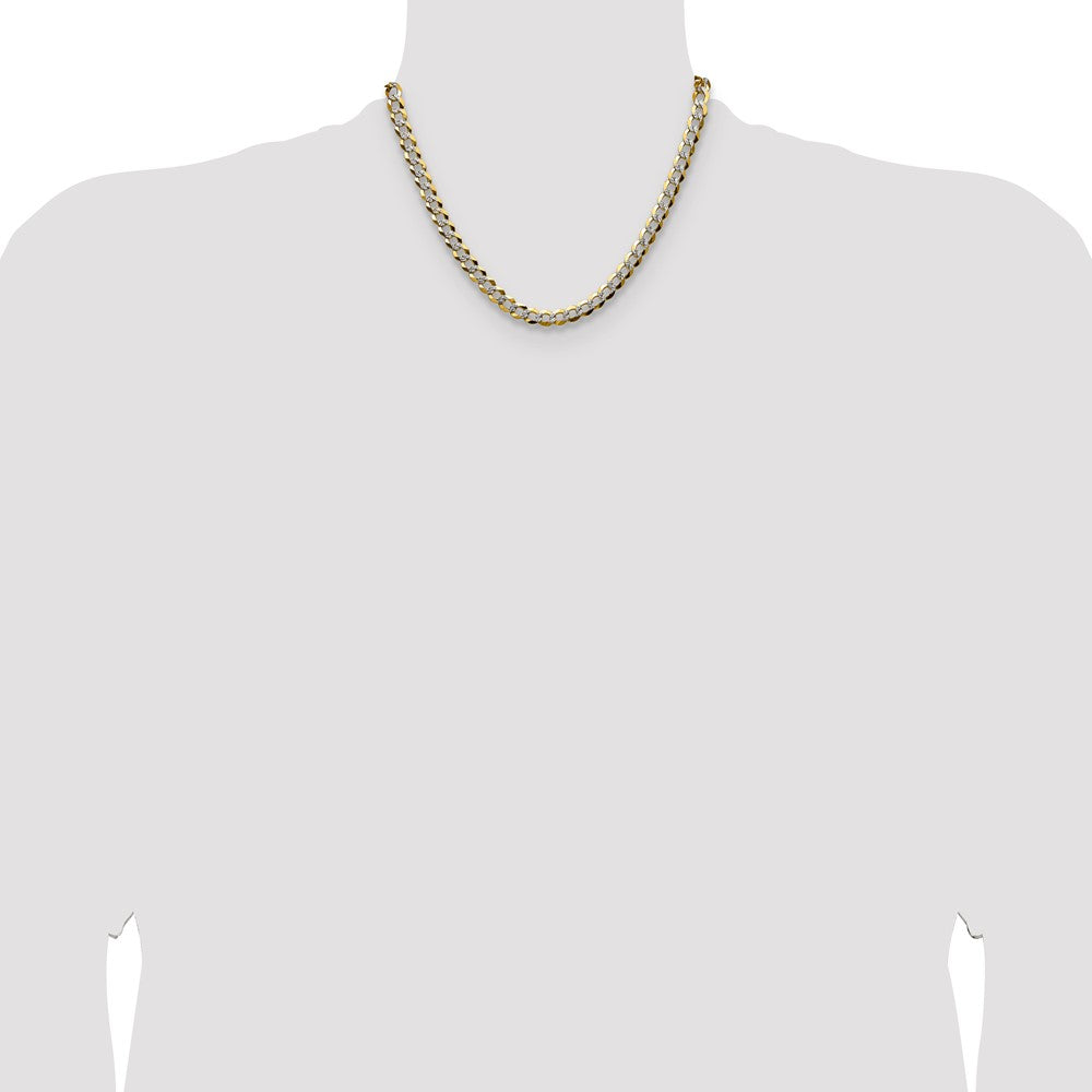Lightweight PavÇ Flat Cuban Chain - WBC