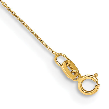 . Cable with Spring Ring Clasp Anklet - WBC