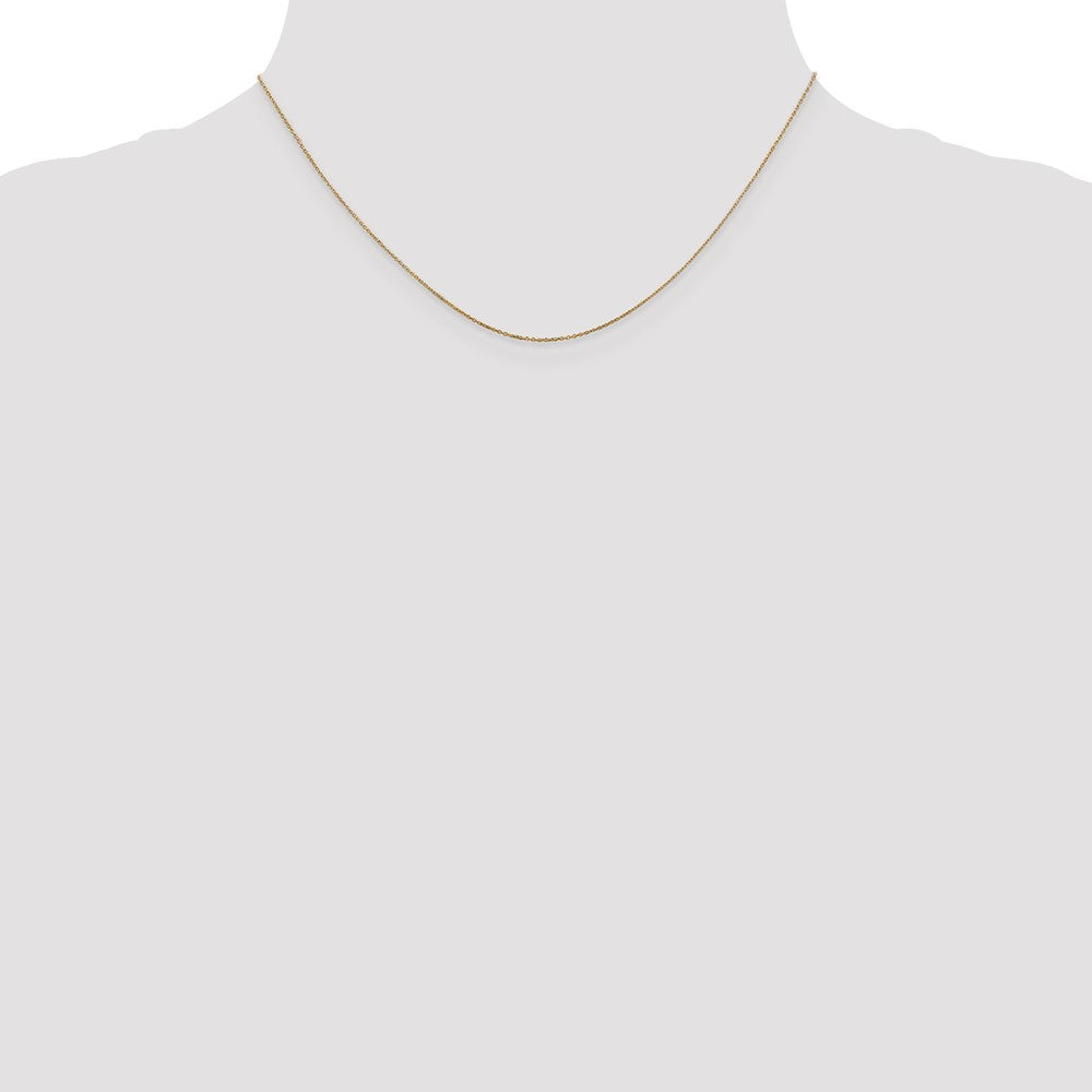 . Diamond-cut Round Open Link Cable with Spring Ring Clasp Chain - WBC