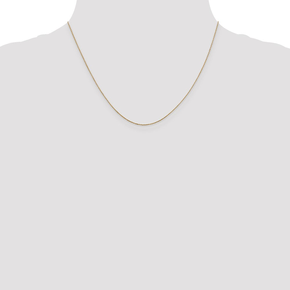 . Diamond-cut Round Open Link Cable with Spring Ring Clasp Chain - WBC