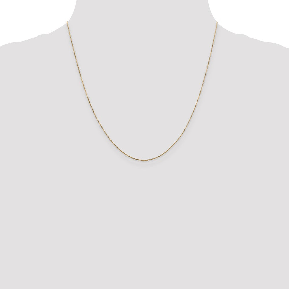 . Diamond-cut Round Open Link Cable with Spring Ring Clasp Chain - WBC
