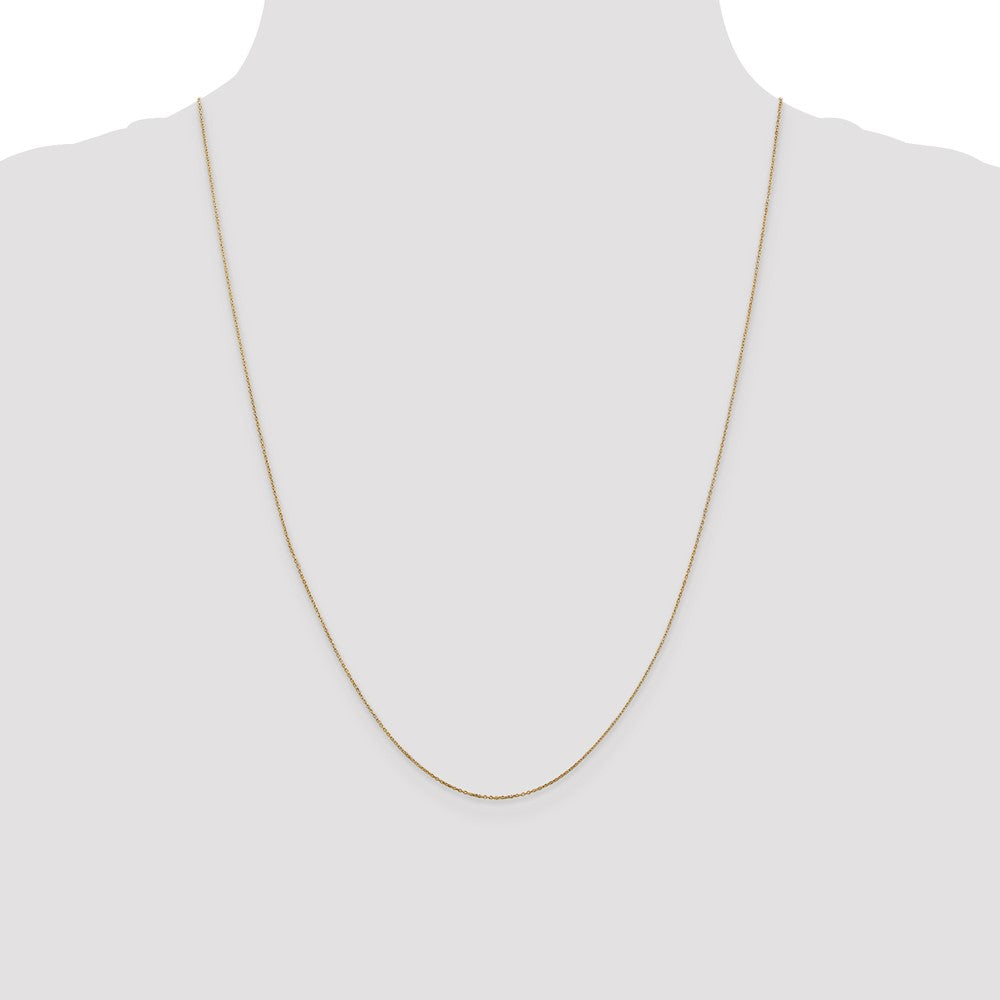 . Diamond-cut Round Open Link Cable with Spring Ring Clasp Chain - WBC