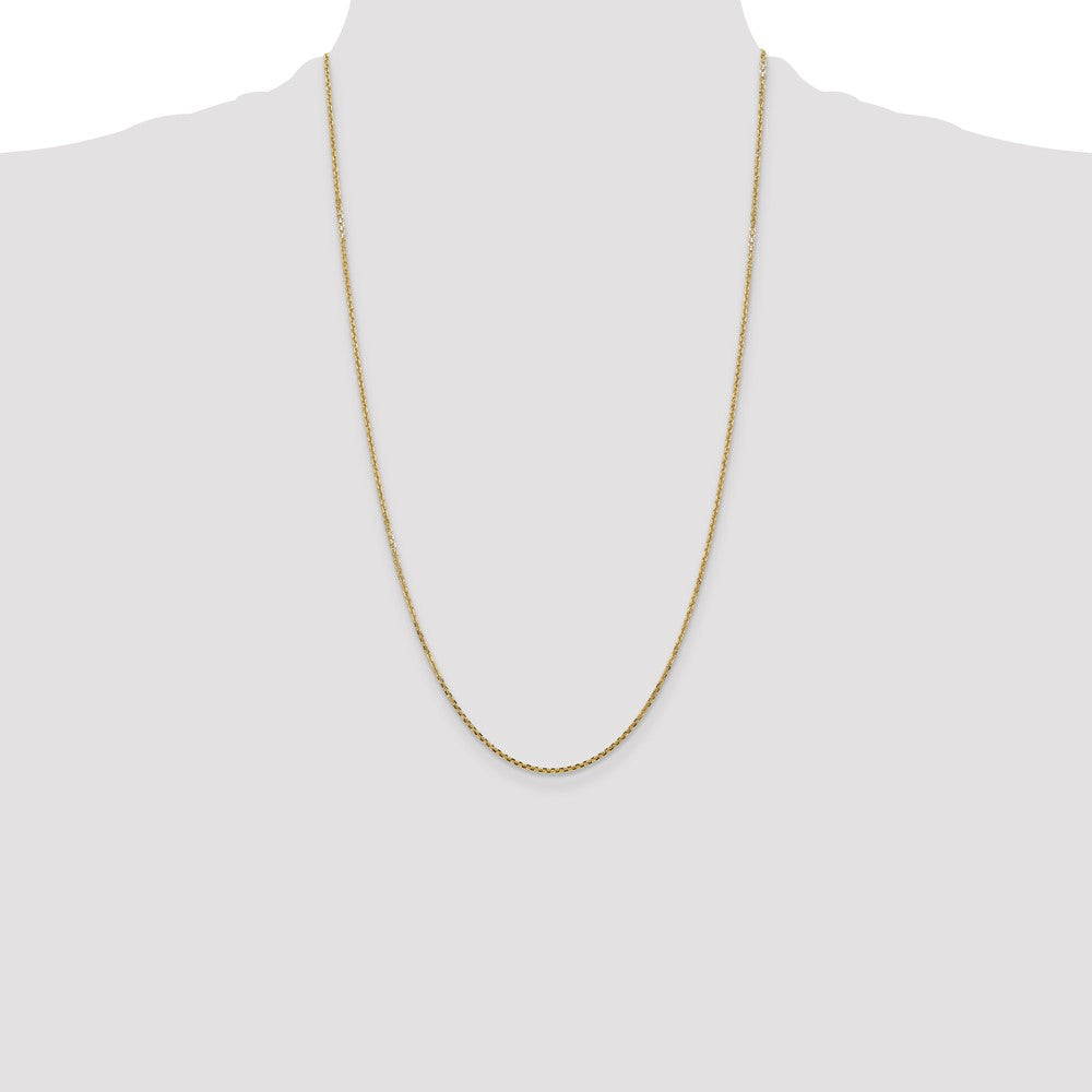 Solid Diamond-cut Cable with Lobster Clasp Chain - WBC